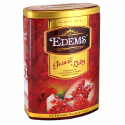 Чай "Еdems" 200г ж/б ТУБУС чорн."Гранат Рубін" крупнолист._12шт/ящ